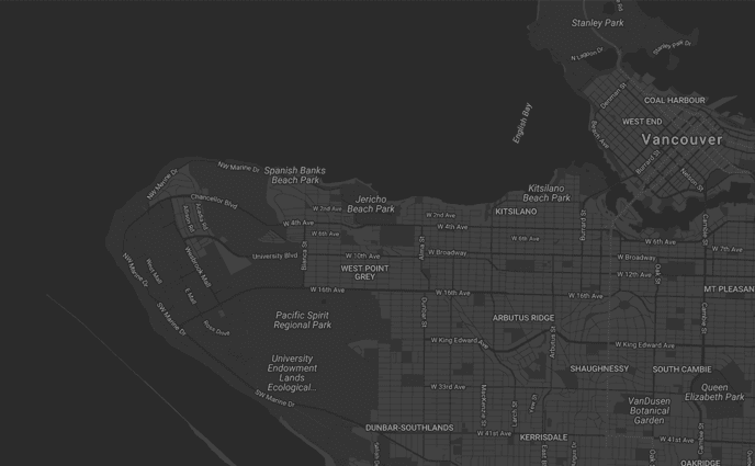 Map of British Columbia